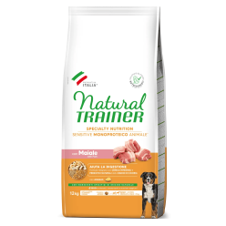 Natural Trainer Sensitive M/M Adult Maiale 12kg | Gluten Free