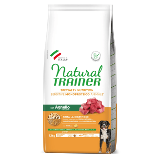 Natural Trainer Sensitive M/M Adult Agnello 12kg | Senza Glutine