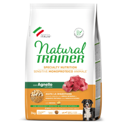 NATURAL TRAINER SENSITIVE N/Gluten MEDIUM ADULTA GNELLO 3 KG