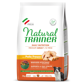NATURAL TRAINER MEDIUM ADULT POLLO 3 KG