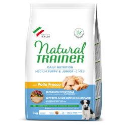 Natural Trainer Med Puppy Junior Pollo 3kg | Cuccioli Taglia Media