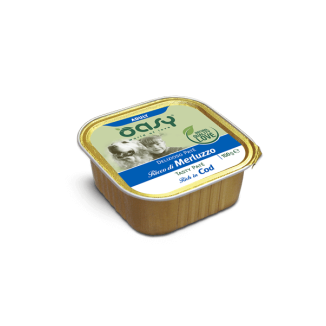 Oasy Delizioso Paté Merluzzo 150gr | Alimento Umido per Cani
