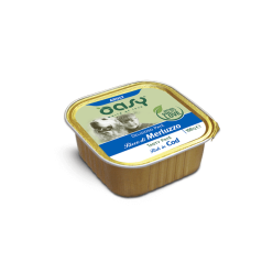 Oasy Delizioso Paté Merluzzo 150gr | Alimento Umido per Cani