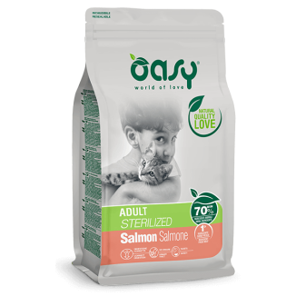 Oasy Sterilized Salmone 1.5kg | Gatti Castrati