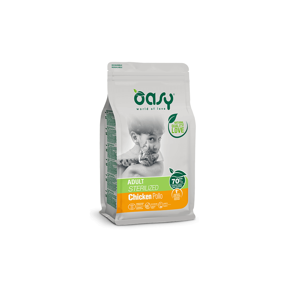 Oasy Sterilized 1.5kg | Crocchette per Gatti Sterilizzati