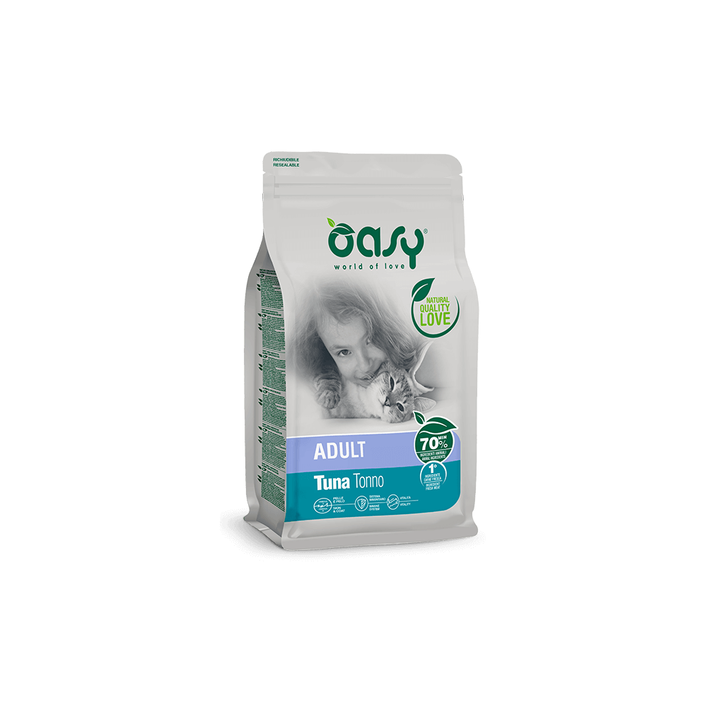 Oasy Adult Tonno 1.5kg | Crocchette per Gatti Adulti