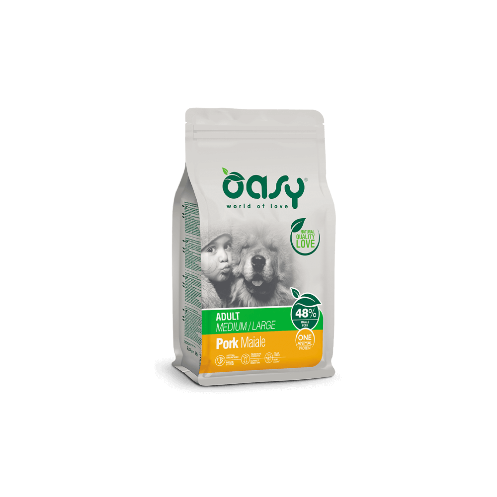 Oasy Wet Dog OAP - ADULT MEDIUM/LARGE MAIALE Lattina 400 gr (12pz)