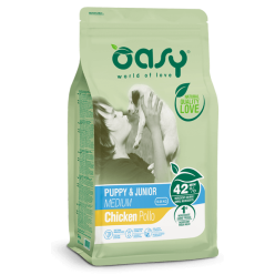 Oasy Puppy Junior Medium Pollo 12kg | Cuccioli Taglia Media