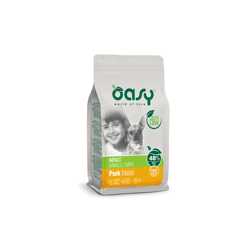 Oasy Dry Dog OAP - ADULT SMALL/MINI MAIALE 2,5 Kg (4pz)