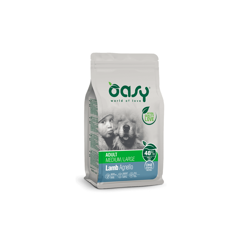 Oasy OAP Medium/Large Agnello 12kg | Cani Adulti Attivi