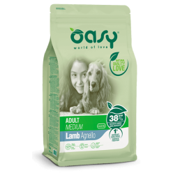 Oasy Medium Agnello 12kg | Crocchette per Cani Taglia Media