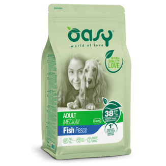 Oasy Medium Pesce 12kg | Crocchette con Omega 3