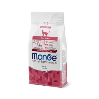MONGE SUPERPREMIUM STERILISED MONOPROTEIN MANZO 1.5KG