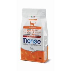 MONGE SUPERPREMIUM STERILISED MONOPROTEIN ANATRA 1.5KG