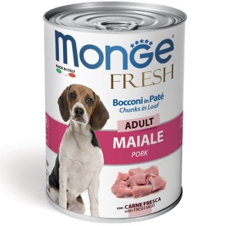 Monge Fresch Maiale 400gr | Alimento Umido per Cani