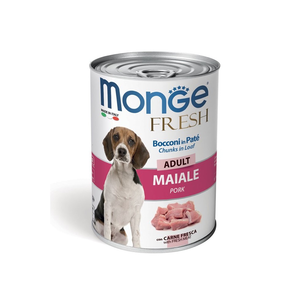 Monge Fresch Maiale 400gr | Alimento Umido per Cani