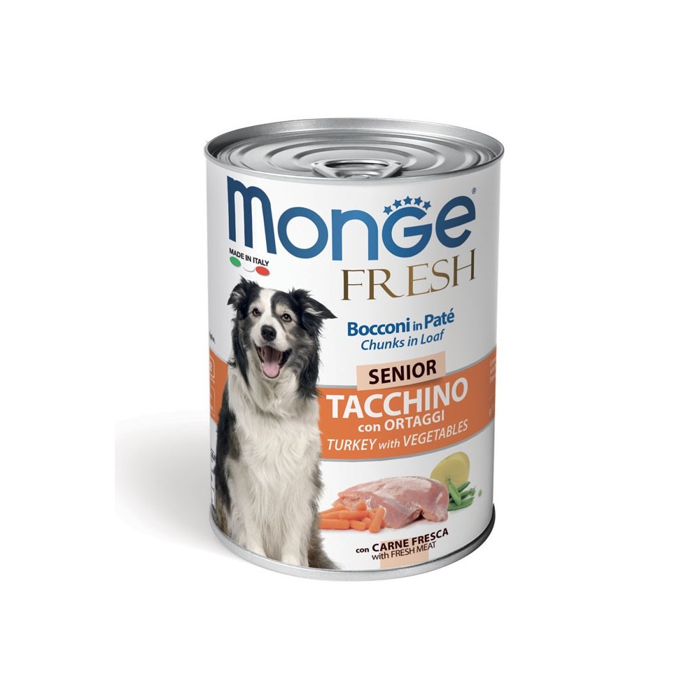 Monge Fresch Senior Tacchino 400gr | Cane Anziano