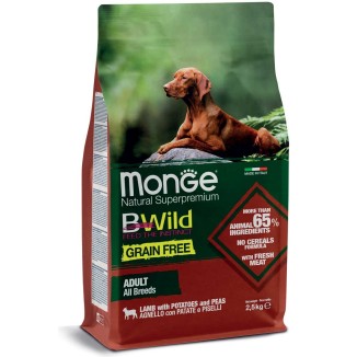 Monge BWild Adult Agnello Patate Piselli 12kg | Grain Free