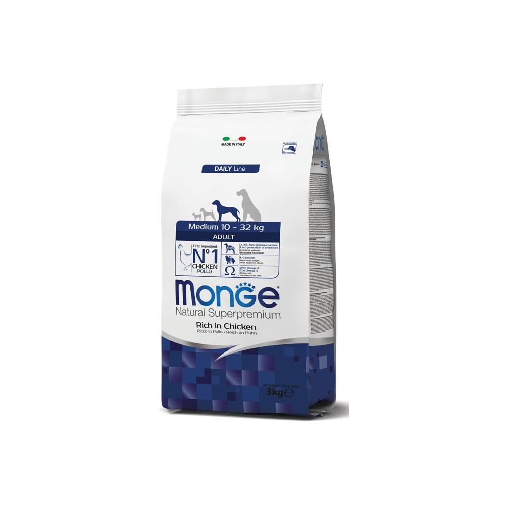 Monge Medium Adult Pollo 12kg | Cane Taglia Media