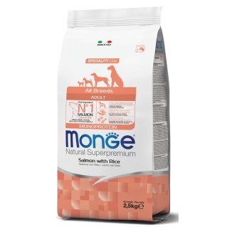 Monge All Breed Adult Salmone Riso Monoproteico 12kg | Cane Adulto