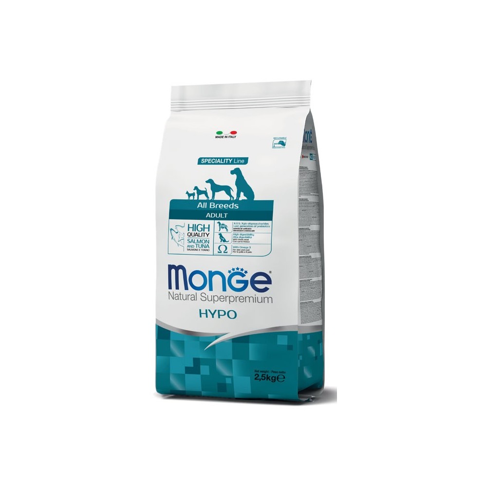 Monge Hypoallergenic Salmone Tonno 12kg | Cane Adulto