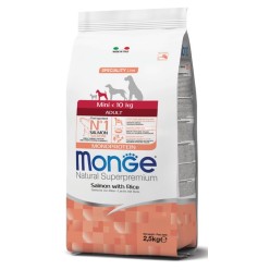 Monge Mini Adult Salmone Riso Monoproteico 2.5kg | Taglia Piccola