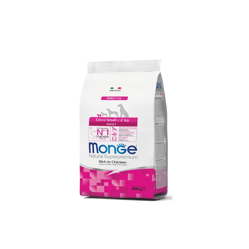 Monge Extra Small Adult Pollo 800gr | Cane Taglia Piccola
