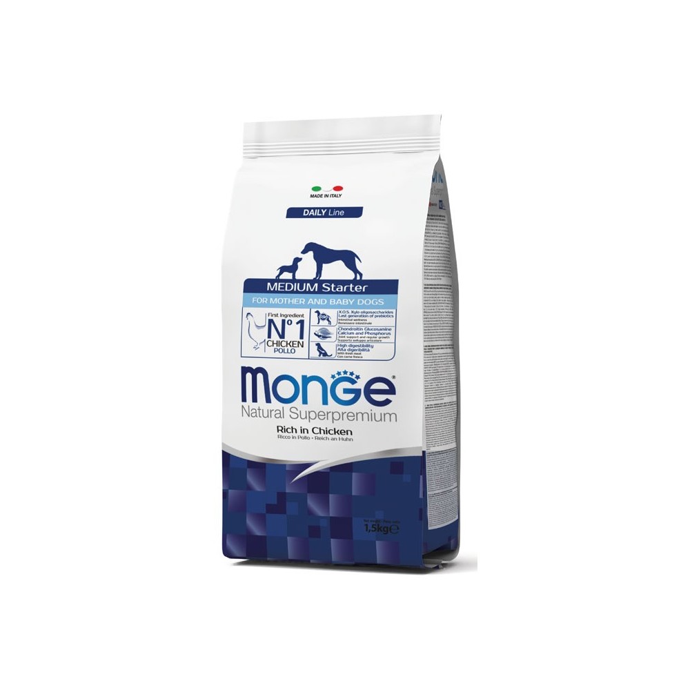 Monge Medium Starter Pollo 1.5kg | Cuccioli Taglia Media