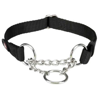 Trixie Premium Collare Semistrangolo Nero 35-50cm | Taglia Media
