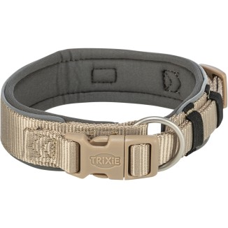 TRIXIE PREMIUM COLLARE,L-XL:40-65cm/25mm,GRIGIO
