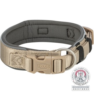 Trixie Premium Collare Grigio 40-65cm/25mm | Taglia XL