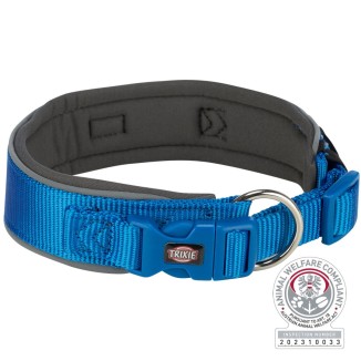 Trixie Premium Collare Blu 25-40cm/15mm | Per Cani Piccoli