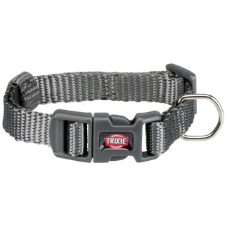 Trixie Premium Collare Grigio 35-55cm/20mm | Taglia Media