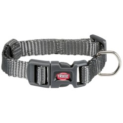 TRIXIE PREMIUM COLLARE,M-L:35-55cm/20mm,GRIGIO