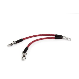 CAMON Accoppiacani a Corda Nero 10x400mm | Guinzaglio per Cani