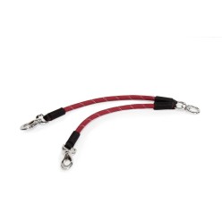 CAMON Accoppiacani a Corda Nero 10x400mm | Guinzaglio per Cani