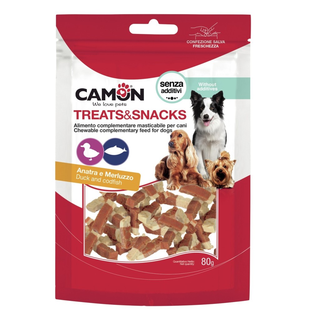 CAMON BOCCONCINI DI ANATRA E MERLUZZO 80gr