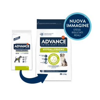 ADVANCE DIET DOG HYPOALLERGENIC 2,5 KG New