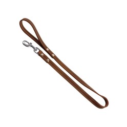 Farmcompany Guinzaglio Cuoio Marrone 18x100mm | Per Cani di Taglia Grande