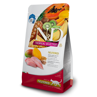 N&D CAT TROPICAL SELECTION CHIECKEN NEUTERED 300GR
