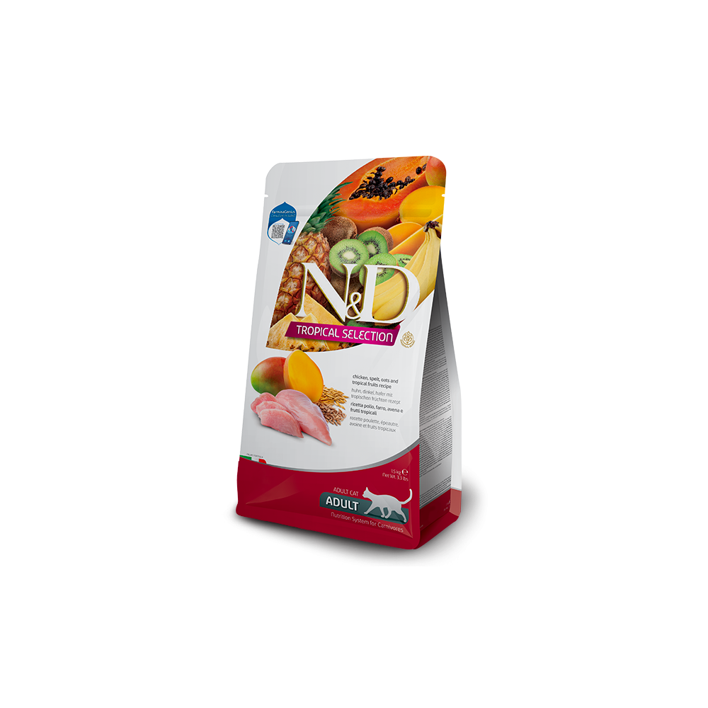 N&D Cat Tropical Selection Pollo Farro e Avena 300gr | Alimento Gatti