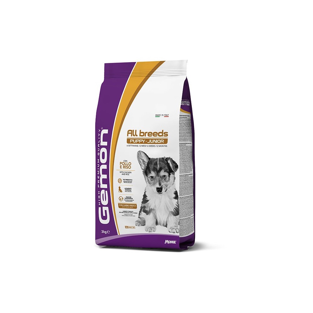 Mini puppy e junior con pollo e riso