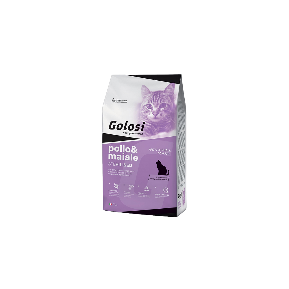 CAT GOLOSI PRB STERILISED LOW FAT 1,5 KG