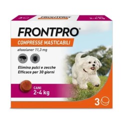 FRONTPRO 2/4KG COMPRESSE MATISCABILI PULCI E ZECCHE  3CP