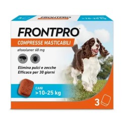 FRONTPRO 10/25KG COMPRESSE MATISCABILI PULCI E ZECCHE 3CP