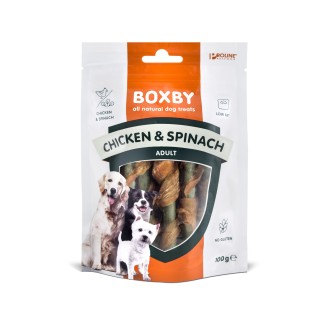 BOXBY CHICKEN-SPINACH 100 GR