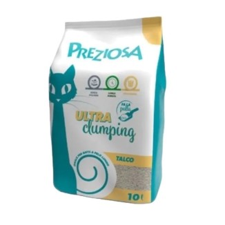 Preziosa Ultra Clumping Talco 10lt | Lettiera Liquida Delicata