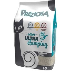 Preziosa Supreme Clumping Carboni Attivi 8kg | Lettiera Premium