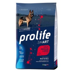 PROLIFE SMART ADULT MEDIUM/LARGE  MANZO E RISO 12KG