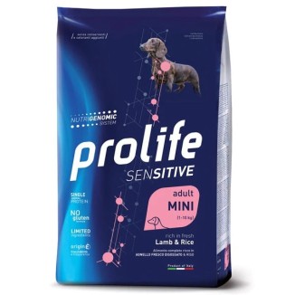 PROLIFE ADULT SENSITIVE MINI AGNELLO E RISO 7KG